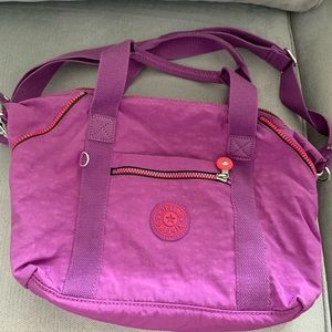 Kipling tote purple color size medium